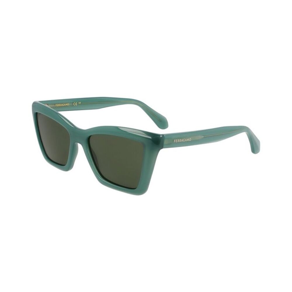 Ferragamo Women's Logo 53Mm Sunglasses, Green